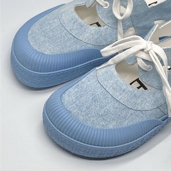 Loewe Cut-Out Platform Denim Sneakers size 39 - Picture 6 of 14